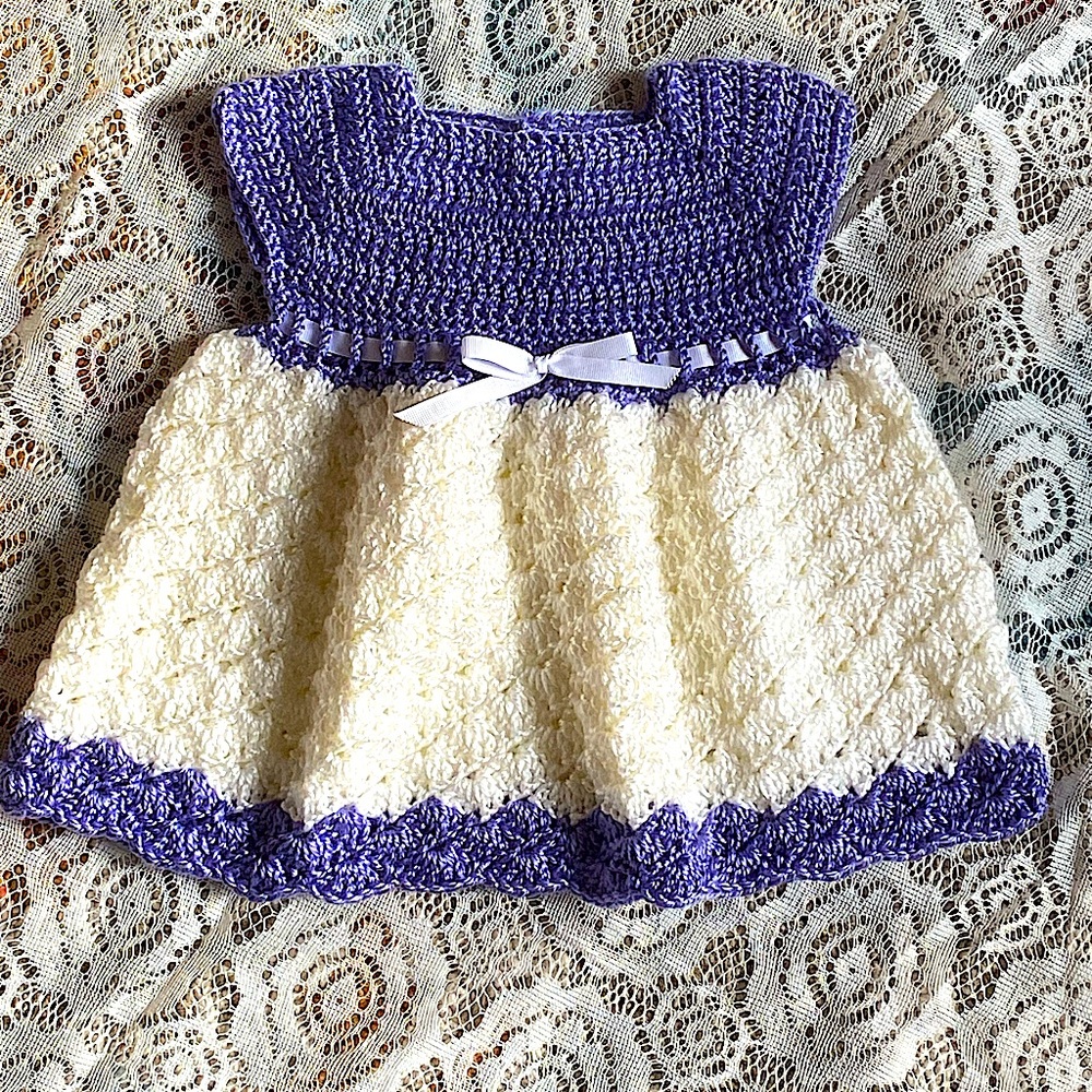 Crochet baby dress